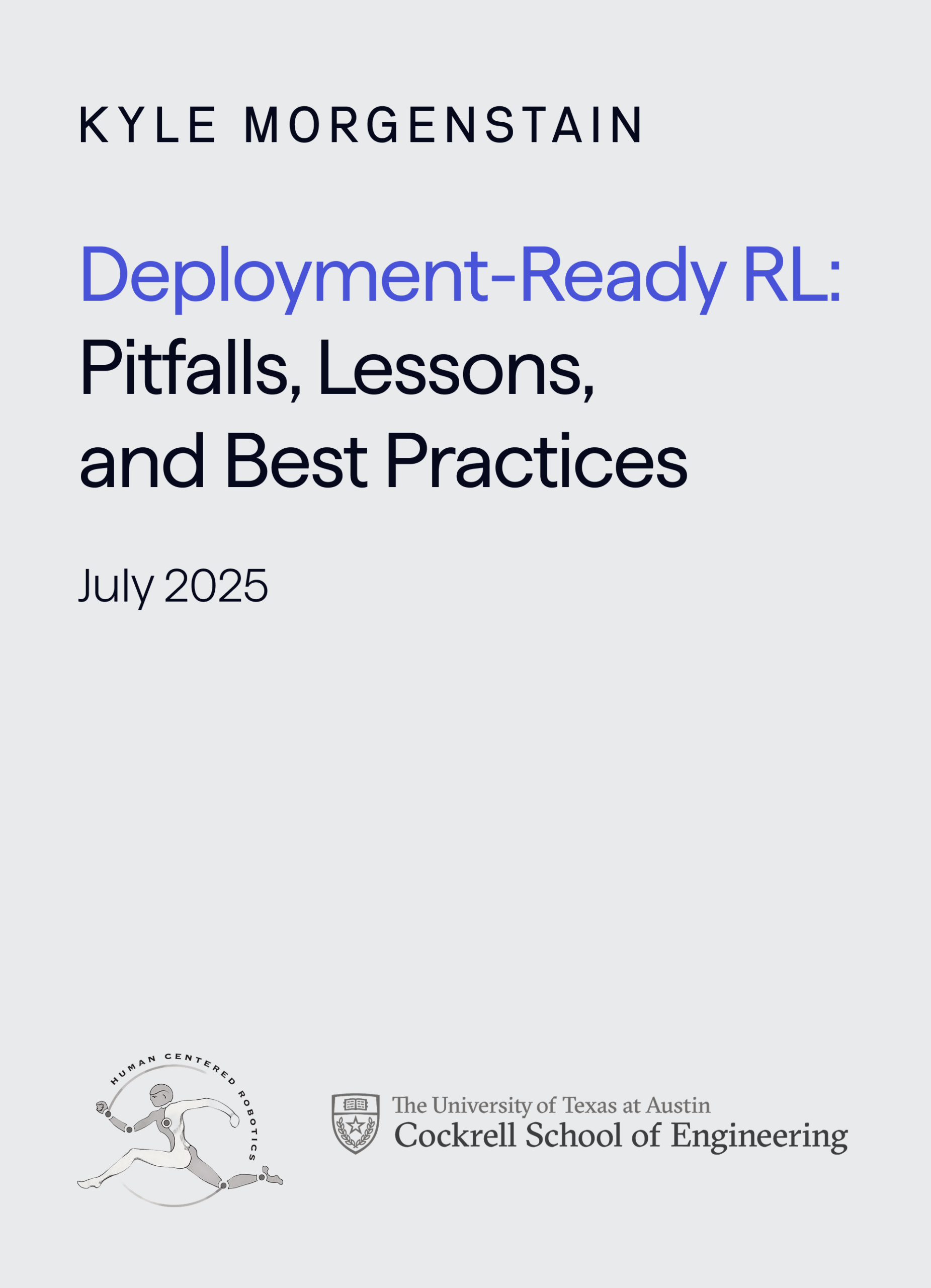 Deployment-Ready RL: Pitfalls, Lessons, and Best Practices